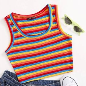 Rainbow Striped Tank Top